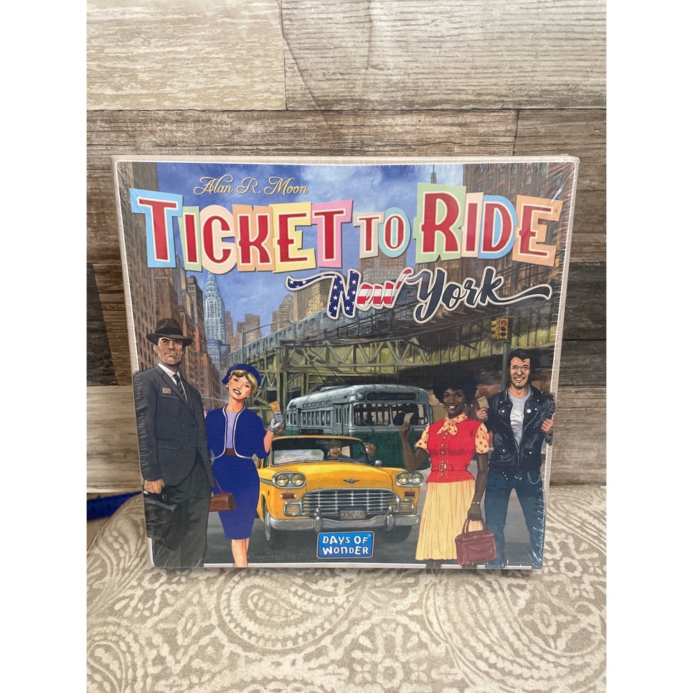Ticket to Ride New York Board Game Days of Wonder Alan R Moon Factory Sealed NEW